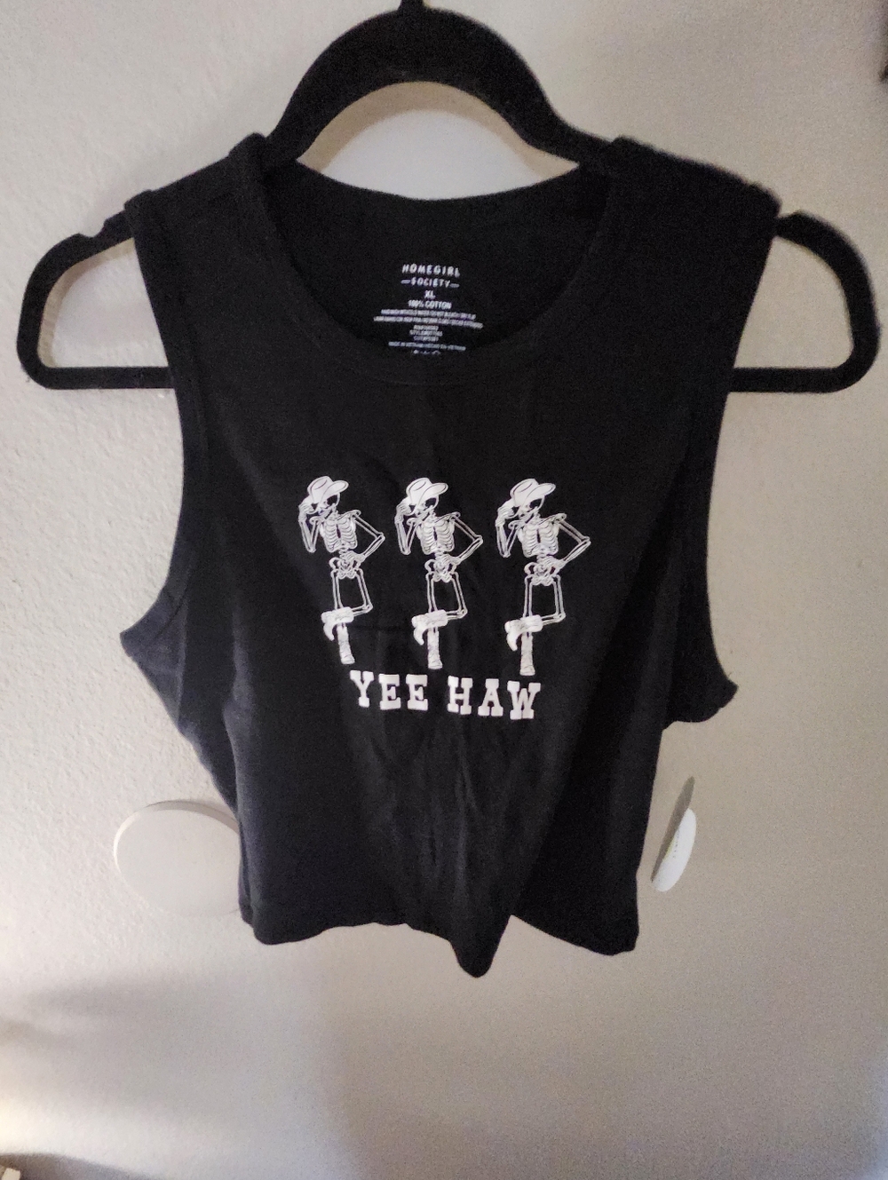 Women’s Black 'Yee Haw' Graphic Muscle Tank